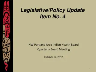 Portland Area Indian Health Board Legislative Update