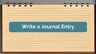 Behind the Chronicles: Historical Journal Entries