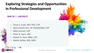 Professional Development Strategies and Opportunities