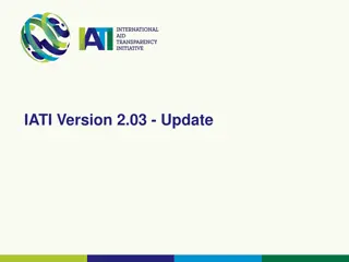 IATI Version 2.03 Update Details