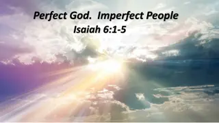 Understanding the Perfect God and Imperfect People Relationship