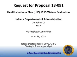 HIP 1115 Waiver Evaluation RFP