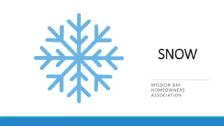 Snow Removal Expenses and Reports in Mission Bay Homeowners Association