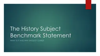 Understanding the Significance of the History Subject Benchmark Statement