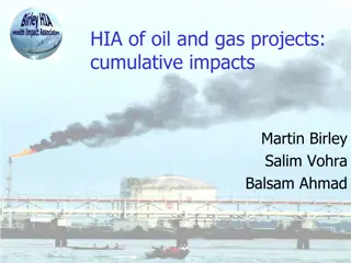 Managing Cumulative Impacts of Oil and Gas Projects