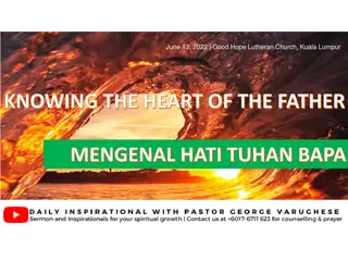 Unveiling God's Wisdom: Knowing His Heart and Intentions