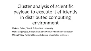Efficient Cluster Analysis for Scientific Payloads in Distributed Computing