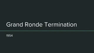 Grand Ronde Termination History