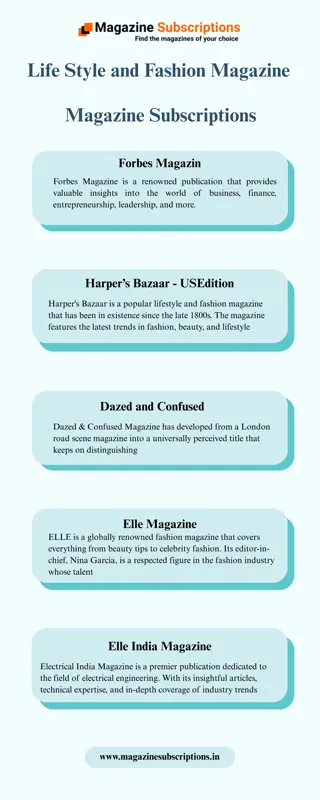 Life Style and Fashion Magazine - Magazine Subscriptions