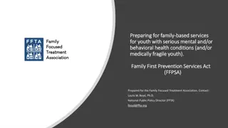 Prevention and Treatment Services for Youth with Mental and Behavioral Health Conditions