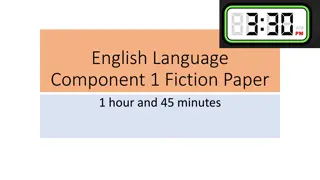 Effective Strategies for English Language Component 1 Examination