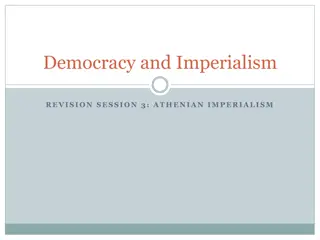 Athenian Imperialism & the Rise of Democracy