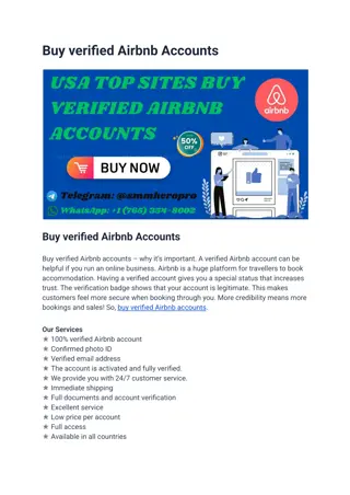 Buy verified Airbnb Accounts  uk  usa 2025