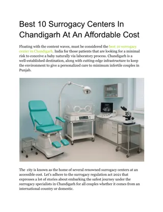 Best 10 Surrogacy Centers In Chandigarh At An Affordable Cost