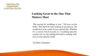 Get the right fit with Trutailorcocustomsuits.com.'s bespoke three-piece suits.