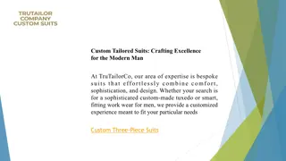 Custom Three-piece Suits | Trutailorcocustomsuits.com