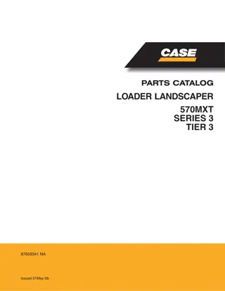 CASE 570MXT Series 3 Loader Landscaper Parts Catalogue Manual Instant Download