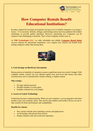How Computer Rentals Benefit Educational Institutions?