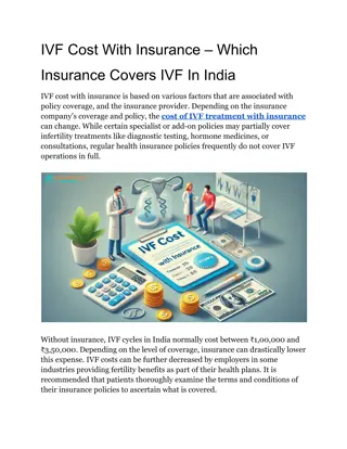 IVF Cost With Insurance – Which Insurance Covers IVF In India