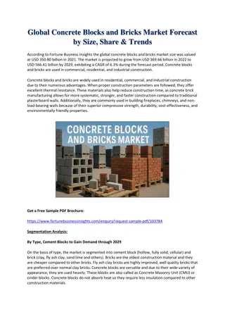 Concrete Blocks and Bricks Market Size, Share, and Industry Forecast to 2032
