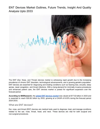 ENT Devices Market Insight And Quality Analysis Upto 2033