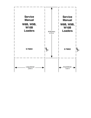 CASE W8B Wheel Loader Service Repair Manual Instant Download