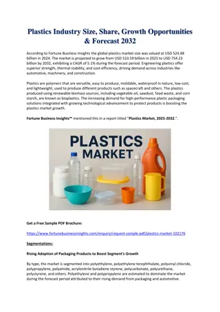 Plastics Market Size, Share & Industry Analysis Forecast to 2032
