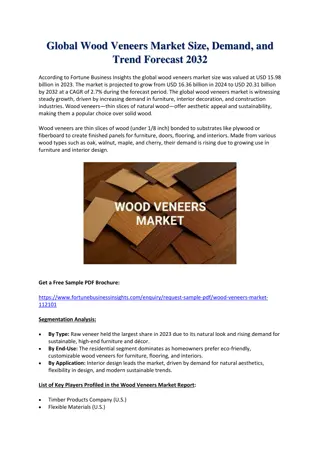 Wood Veneers Market Size, Share & Forecast 2032