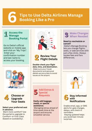 Delta airlines manage booking tips