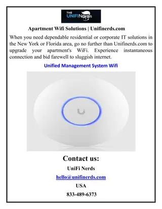 Apartment Wifi Solutions  Unifinerds.com