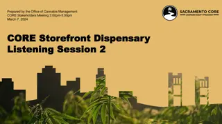 CORE Stakeholders Meeting on Cannabis Dispensary Permits