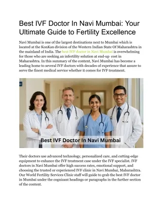 Best IVF Doctor In Navi Mumbai_ Your Ultimate Guide to Fertility Excellence