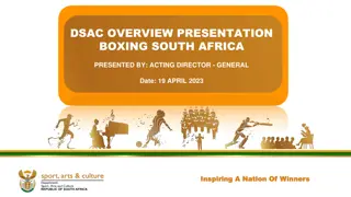 Overview of Boxing in South Africa: Mandate, Performance, Governance, and Challenges