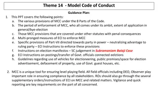 Guidance on Ensuring Electoral Integrity through Model Code of Conduct