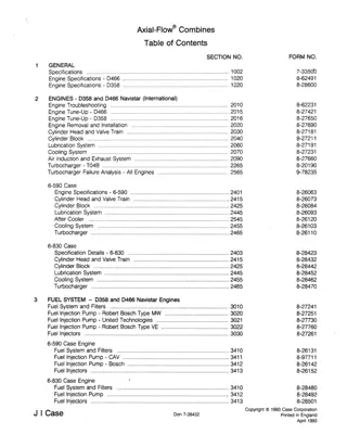 CASE Axial-Flow 1660E Combine Service Repair Manual Instant Download
