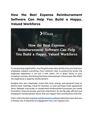 How the Best Expense Reimbursement Software Can Help You Build a Happy, Valued Workforce