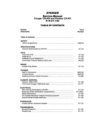 CASE KP-1400 Tractor Service Repair Manual Instant Download
