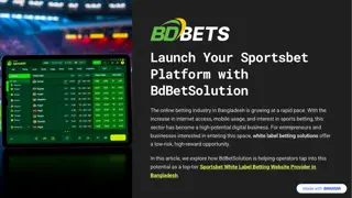Launch Your Sportsbet Platform with BdBetSolution