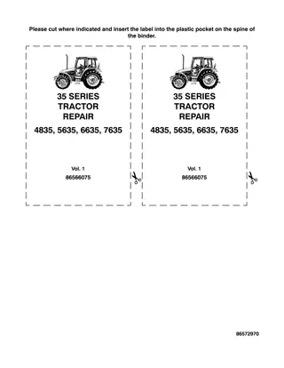 New Holland 5635 Tractor Service Repair Manual Instant Download