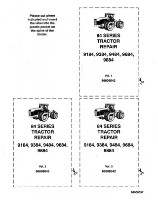 New Holland 9184 Tractor Service Repair Manual Instant Download