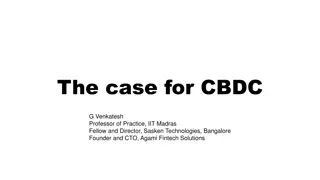 The Case for Central Bank Digital Currency (CBDC) by G. Venkatesh
