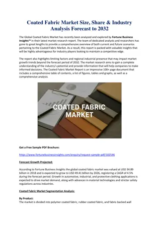 Coated Fabric Market Size, Share & Industry Analysis Forecast to 2032