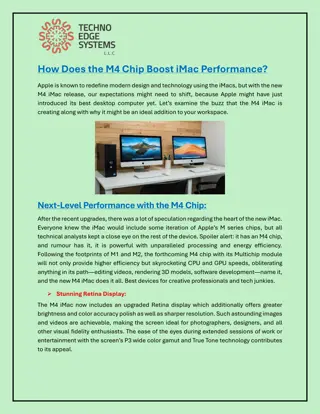 How Does the M4 Chip Boost iMac Performance?