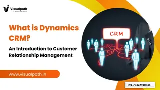 Microsoft Dynamics CRM Online Training CRM Training in Hyderabad