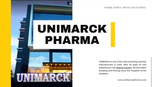 Third Party Pharma Products Manufacturing Services