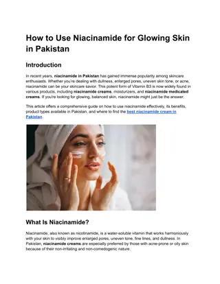 How to Use Niacinamide for Glowing Skin in Pakistan