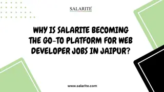 Why is Salarite becoming the go-to platform for web developer jobs in jaipur