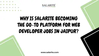 Why is Salarite becoming the go-to platform for web developer jobs in jaipur