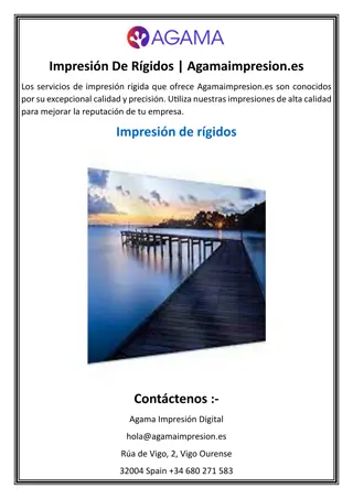 Impresión De Rígidos  Agamaimpresion.es
