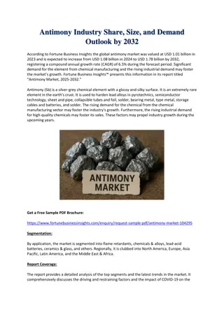 Antimony Market Size, Share & Growth Analysis Forecast to 2032